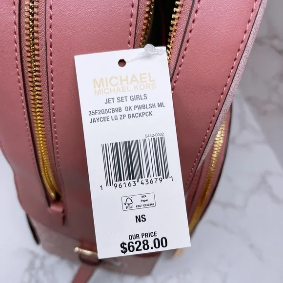 Michael Kors Jet Set Girls Jaycee Large Backpack - Picture 7 of 10